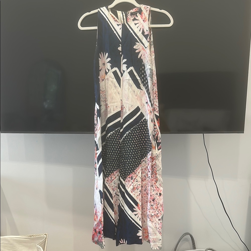 French Connection Floral Patchwork Sleeveless Jum… - image 1